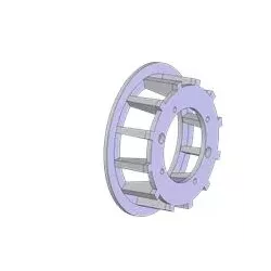 Rolle Nr. 170 – Antriebsrolle aus Gusseisen Ø251 mm, Teilung 35 mm | Hersteller KiJ