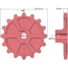 Rolle Nr. 173 – Zahnrad aus Gusseisen Ø210 mm für Maschinen von Hassia | Hersteller KiJ