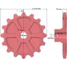Rolle Nr. 174 – Zahnrad aus Gusseisen Ø210 mm | OEM 035068 | Hersteller KiJ
