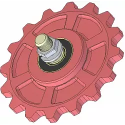 Rolle Nr. 175 – Zahnrad aus Gusseisen Ø210 mm | OEM 036245/1 | Hersteller KiJ