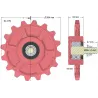 Rolle Nr. 175 – Zahnrad aus Gusseisen Ø210 mm | OEM 036245/1 | Hersteller KiJ