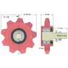 Rolle Nr. 178 – Zahnrad aus Gusseisen Ø123 mm | OEM 036240/1 | Hersteller KiJ