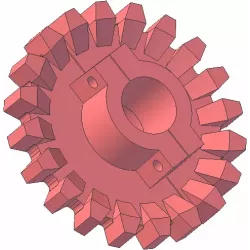 Rolle Nr. 183 – Antriebsrolle aus Gusseisen Ø203 mm, Teilung 28 mm | Hersteller KiJ