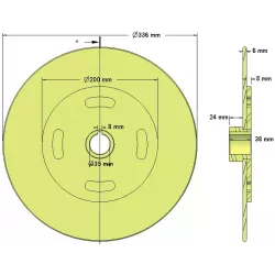Rolle Nr. 217 – Rolle aus Stahl Ø336 mm | Hersteller KiJ