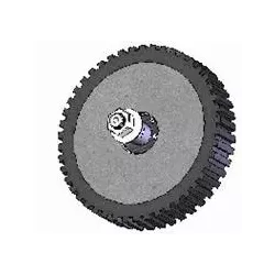 Rolle Nr. 4 – Krauteinzugsrolle aus Stahl-Gummi Ø195 mm für Maschinen von Grimme | OEM Grimme 200.05168 | Hersteller KiJ