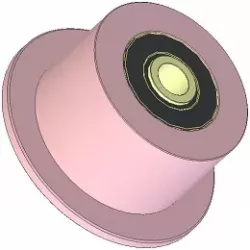 Rolle Nr. 261 – Stützrolle aus Stahl Ø100 mm für Maschinen von ROPA | OEM ROPA 252006 | Hersteller KiJ