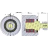 Rolle Nr. 268 – Stützrolle aus Stahl Ø80 mm für Maschinen von AVR | OEM AVR 3102.15.20 | Hersteller KiJ
