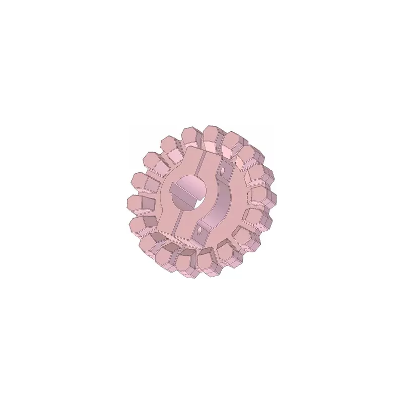 Rolle Nr. 288 – Antriebsrolle aus Gusseisen Ø204 mm, Teilung 33 mm | Hersteller KiJ