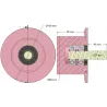 Rolle Nr. 292 – Stützrolle aus Stahl Ø90 mm für Maschinen von Dewulf | OEM Dewulf 2660004B | Hersteller KiJ