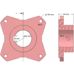 Rolle Nr. 307 – Rollennabe aus Stahl für Maschinen von Dewulf | OEM Dewulf 7023082 | Hersteller KiJ