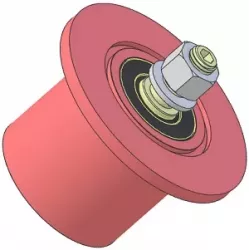 Rolle Nr. 316 – Umlenkrolle aus Stahl Ø80 mm für Maschinen von Guaresi | OEM Guaresi P7755190000 | Hersteller KiJ