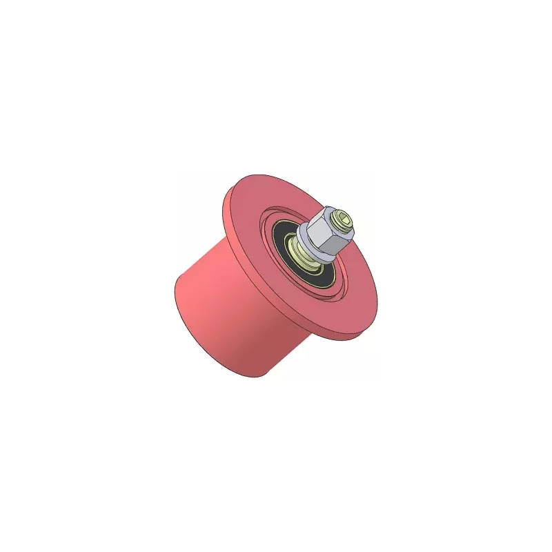 Rolle Nr. 316 – Umlenkrolle aus Stahl Ø80 mm für Maschinen von Guaresi | OEM Guaresi P7755190000 | Hersteller KiJ