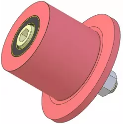 Rolle Nr. 316a – Umlenkrolle aus Stahl Ø80 mm für Maschinen von Guaresi | OEM Guaresi P7755190000 | Hersteller KiJ