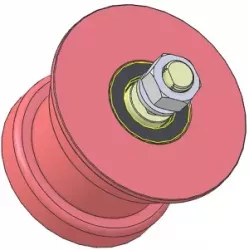 Rolle Nr. 319 – Stützrolle aus Stahl Ø110 mm für Maschinen von Wuhlmaus | Hersteller KiJ