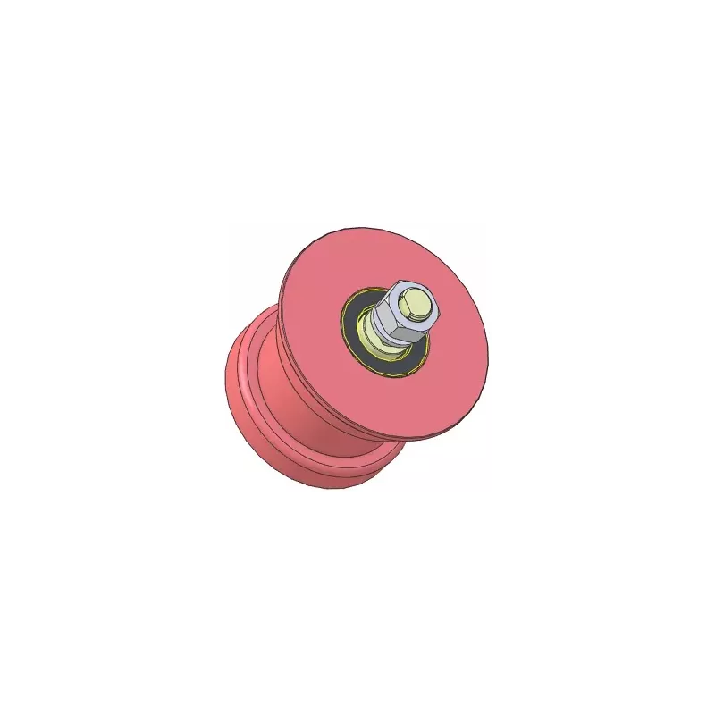 Rolle Nr. 319 – Stützrolle aus Stahl Ø110 mm für Maschinen von Wuhlmaus | Hersteller KiJ