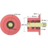 Rolle Nr. 319 – Stützrolle aus Stahl Ø110 mm für Maschinen von Wuhlmaus | Hersteller KiJ