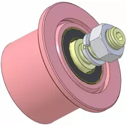 Rolle Nr. 323 – Umlenkrolle aus Stahl Ø80 mm für Maschinen von Sandei | OEM Sandei D0020 | Hersteller KiJ