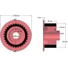 Rolle Nr. 5 – Antriebsrolle aus Gusseisen-Gummi Ø132 mm für Maschinen von Grimme | OEM Grimme 076.00820 | Hersteller KiJ