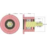 Rolle Nr. 326 – Stützrolle aus Stahl Ø80 mm für Maschinen von Sandei | Hersteller KiJ