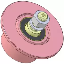 Rolle Nr. 327 – Umlenkrolle aus Stahl Ø80 mm für Maschinen von Sandei | OEM Sandei D0010 | Hersteller KiJ