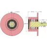 Rolle Nr. 327 – Umlenkrolle aus Stahl Ø80 mm für Maschinen von Sandei | OEM Sandei D0010 | Hersteller KiJ