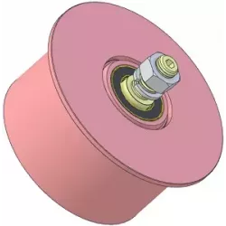 Rolle Nr. 328 – Umlenkrolle aus Stahl Ø150 mm für Maschinen von Sandei | OEM Sandei K0015 | Hersteller KiJ