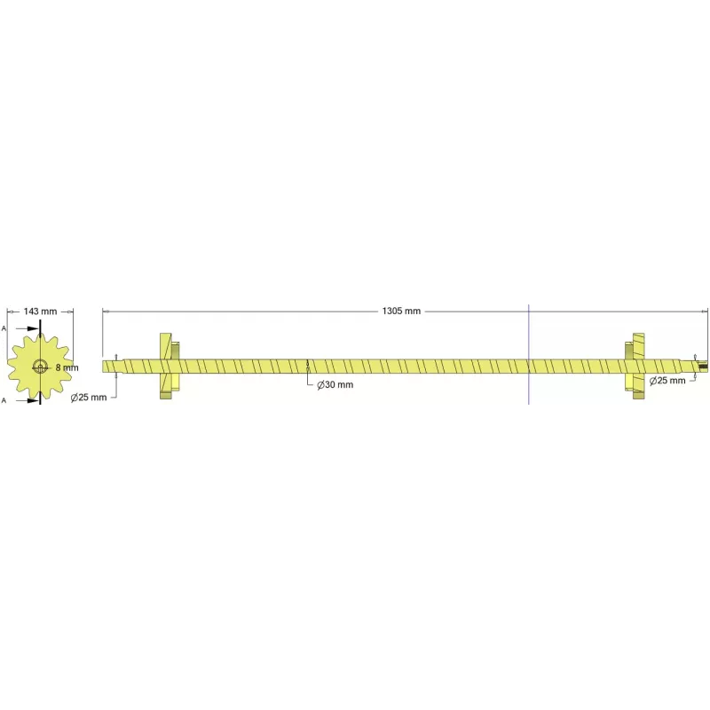 Rolle Nr. 337 – Rolle Ø143 mm, Teilung 28 mm | Hersteller KiJ