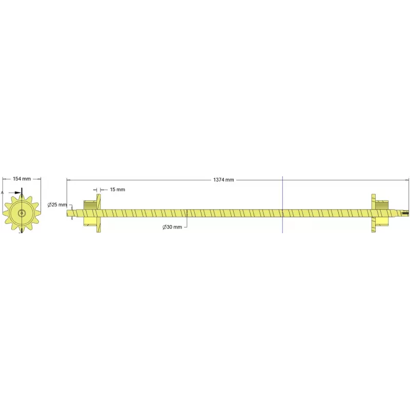 Rolle Nr. 339 – Rolle Ø154 mm, Teilung 32 mm | Hersteller KiJ