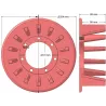 Rolle Nr. 345 – Antriebsrolle Ø210 mm für Maschinen von Holmer | OEM Holmer 1057024784 | Hersteller KiJ