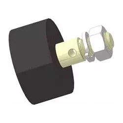 Rolle Nr. 15 – Stützrolle aus Gummi Ø80 mm für Maschinen von Akpil | Hersteller KiJ