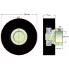 Rolle Nr. 146 – Rolle aus Gummi Ø65 mm für Maschinen von Amac | OEM Amac 6.39.00-3 | Hersteller KiJ