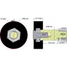 Rolle Nr. 242 – Stützrolle aus Gummi für Maschinen von Wuhlmaus | OEM Wuhlmaus 000.03.016.00 | Hersteller KiJ