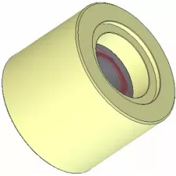 Rolle Nr. 253 – Stützrolle aus Kunststoff Ø75 mm für Maschinen von Grimme | OEM Grimme 088.00298 | Hersteller KiJ