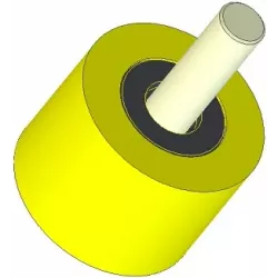 Rolle Nr. 283 – Stützrolle aus Kunststoff Ø80 mm für Maschinen von Dewulf | OEM Dewulf 2660001B | Hersteller KiJ