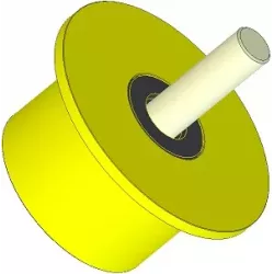 Rolle Nr. 286 – Stützrolle aus Kunststoff Ø90 mm für Maschinen von Dewulf | OEM Dewulf 2660012C | Hersteller KiJ