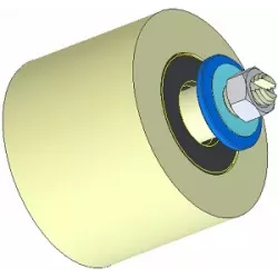 Rolle Nr. 293 – Stützrolle aus Kunststoff Ø80 mm für Maschinen von Dewulf | OEM Dewulf 2660226 | Hersteller KiJ