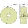 Rolle Nr. 295 – Stützrolle aus Kunststoff Ø80 mm für Maschinen von Dewulf | OEM Dewulf 2660222 | Hersteller KiJ