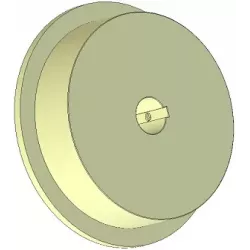 Rolle Nr. 303 – Antriebsrolle aus Kunststoff Ø170 mm für Maschinen von Ploeger | OEM Ploeger 2660222 | Hersteller KiJ