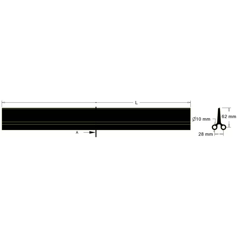 Schaufel L-600 Teilung 28–32 mm – Schaufel für Bänder mit Teilung 28–32 mm | Hersteller KiJ