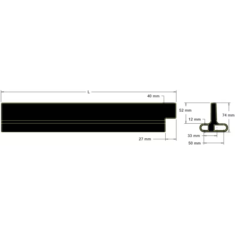 Schaufel L-440 Teilung 33–50 mm – Schaufel für Bänder mit Teilung 33–50 mm | Hersteller KiJ