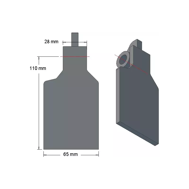 Scharklappe 6-65-110L