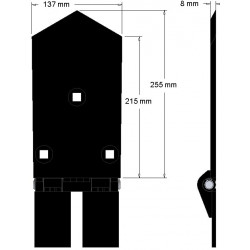 Schar Mitte 8-137-255 – Schar für Roder von Wuhlmaus | OEM Wuhlmaus 0000204300 | Hersteller KiJ