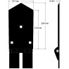 Schar Mitte 8-137-255 – Schar für Roder von Wuhlmaus | OEM Wuhlmaus 0000204300 | Hersteller KiJ