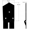 Schar links 8-162-255L – Schar für Roder von Wuhlmaus | OEM Wuhlmaus 0000213100 | Hersteller KiJ