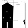 Schar rechts 8-162-255P – Schar für Roder von Wuhlmaus | OEM Wuhlmaus 0000213300 | Hersteller KiJ