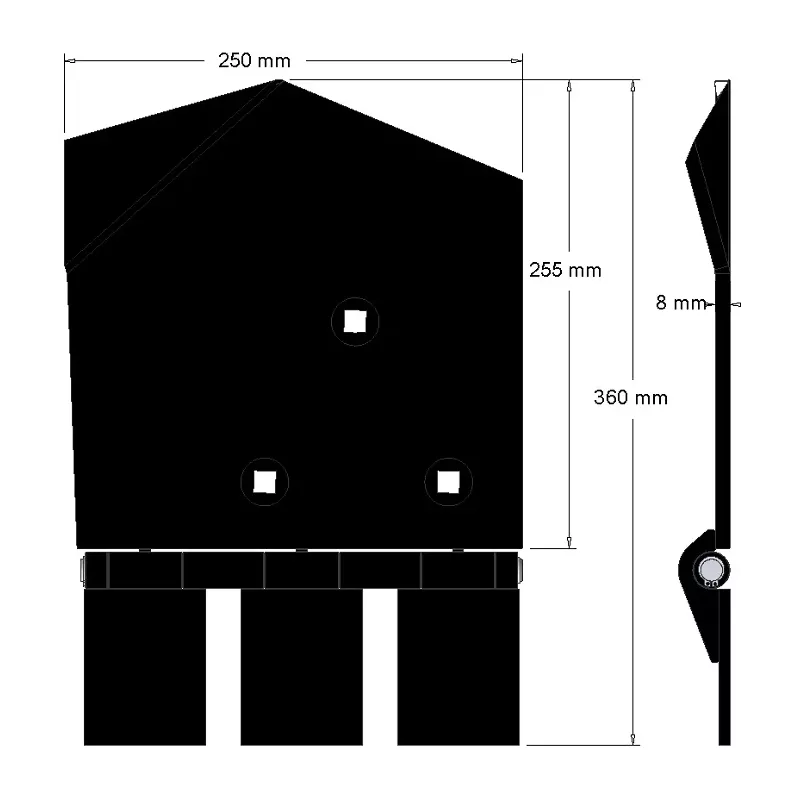 Schar rechts 8-250-255P – Schar für Kartoffelroder von Wuhlmaus | OEM Wuhlmaus 0000214300 | Hersteller KiJ